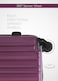 Cabin Size Lightweight ABS Hardside Spinner Luggage Trolley -20 Inch   Carrying 10KG 4 Wheel Hardshell Suitcase-Purple