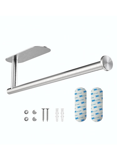 Vixel Stainless Steel 304 Paper Towel Tissue Rolls Holder with Both Adhesive and Screws for Flexible Installation