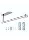 Vixel Stainless Steel 304 Paper Towel Tissue Rolls Holder with Both Adhesive and Screws for Flexible Installation