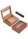 Top Cigar Box with Hygrometer Humidifier and Divider, Desktop Cedar Wood Storage Case Holds 20-30 Cigars