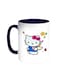 Hello Kitty Printed Coffee Mug Blue/White