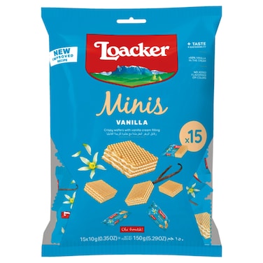 لواكر مينيز ويفر بالفانيليا 10 غرام حزمة من 15