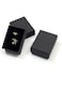 Red Dot Gift&reg; 12Pcs Black Earrings Gift Box, 8.5x6.5x3.2cm Black Small Jewellery Boxes, Jewellery Case Organizer with Lid for Christmas Wedding Valentine's Day Birthday Presents Storage.