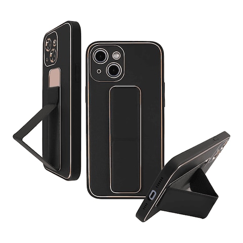 MY CHOICE LEATHER GRIP COVER IPHONE 14 PRO MAX BLACK