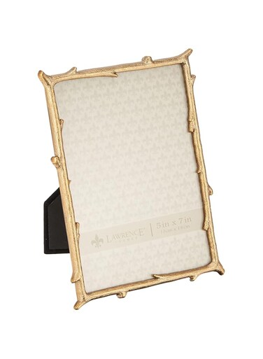 Lawrence Frames 712557 5x7 Gold Metal Natural Branch Design Picture Frame