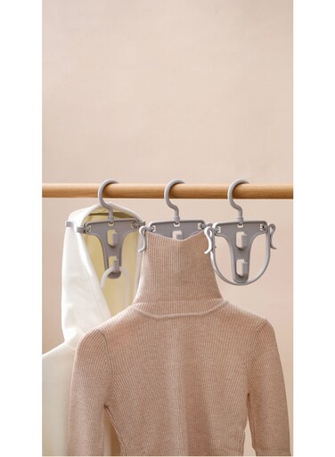 &atilde;&euro;Rotatable Hanger&atilde;&euro;&lsquo;Household Plastic Clothes Hanger Drying Rack Hook Foldable Hat Helper   PP Material Durable Eco-Friendly   360&Acirc;&deg; Free Rotation Ventilation Fast Drying   270&Acirc;&deg; Hat Holder Anti-Drop Design   Double Hook Options   3D Drying Reduces Time   Foldable Storage Space Saving