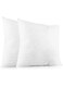 Plain Throw Pillow Cushion Inserts: White Square Throw Pillows for Couch, Sofa, Bed - Euro Accent Pillow Stuffers for Sham Covers - Large Filler Cushions - 20 Inch x 20 Inch Pillow Insert, Set of 4