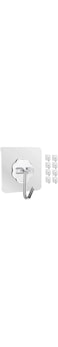 8 Pack Adhesive Hooks, Heavy Duty 5kg Max, Nail-Free, Waterproof &amp; Transparent Wall Hooks for Towel, Keys, Hats, Bathroom, Kitchen, Office, Bedroom, Easy Install, Multi-Purpose sticky heavy duty hook.