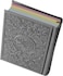 A colored Quran with colored edges, a colored cover, and colored paper, small size, measuring 8*6, gray color