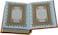 A colored Quran with colored edges, a colored cover and colored paper, small size, measuring 8*6, gold color