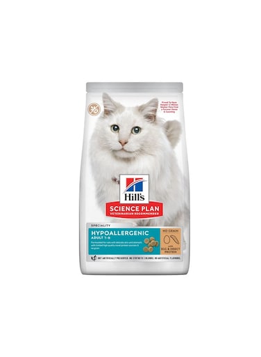 Hill's Science Plan Hypoallergenic Adult Cat Food No Grain Egg &amp; Insect Protein