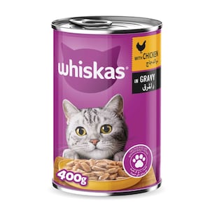 Whiskas Chicken in Gravy Can Wet Cat Food 400g