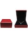 Jewelry Box for Women,Necklace Pendant Earrings Storage (Red)