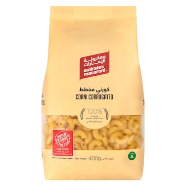 Emirates Macaroni Corni Corrugated Macaroni, 400g