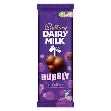 Cadbury Dairy Milk Bubbly Milk Chocolate, 87g