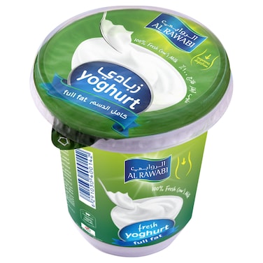 Al Rawabi Full Fat Plain Yoghurt, 400g
