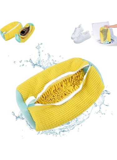 YZMXIY Shoe Washing Machine Bag, Reusable Portable Shoe Cleaning Bag Mesh Laundry Shoe Wash Bag for All Shoe Types Sizes Mesh Laundry Shoe Wash Bag