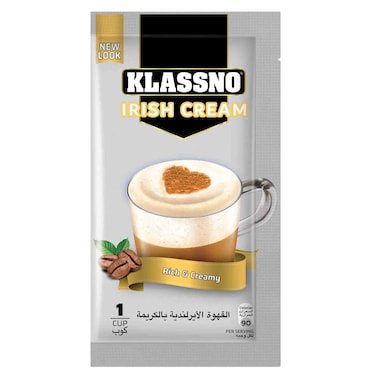 Klassno Irish Cream Cappuccino Coffee Sachet, 18g