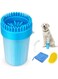 M&amp;J&amp;DELEE M&amp;J Pet Paw Cleaning Cup Portable Dog feet Cleaner Cup Brush with Soft Silicone Bristles Grooming for Medium Large Dogs(cleaning cup, towel, toothbrush &amp; random brush color)