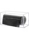 Trash Bag Dispenser Holder Acrylic Garbage Bag Dispenser Roll Holder Grocery Plastic Bag Dispenser Wall Mount Single Side Loaded Trash Bag Organizer Storage Box Holder for Kitchen(12 x 6 x 6 Inch)