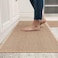 Najam Kitchen Rugs and Mats Washable [2 PCS] Non-Skid Natural Rubber Kitchen Mats for Floor Runner Rugs Set for Kitchen Floor Front of Sink, Hallway, Laundry Room 44cm*75cm+44cm*120cm (Oats)