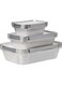 Cleaning Superstore Diamond Aluminium Food Storage Containers, With Lid, Take away Aluminium Food Containers, Food Storage Containers, Silver, Combo Pack, 25 X 1850 Cc + 25 X 890 Cc + 25 X 420 Cc