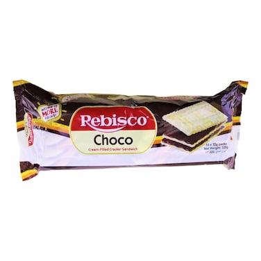 Rebisco Choco Cream-Filled Sandwich Biscuits, 320g