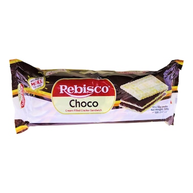 Rebisco Choco Cream-Filled Sandwich Biscuits, 320g