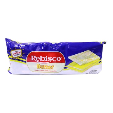 Rebisco Butter Cream Filled Sandwich Cracker, 32g Pack of 10