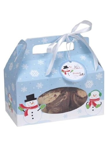 Creative Converting Snowman Treat Boxes With Handle And Tags 4 Pieces