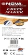 Nova Crepe Maker 172CM6, White