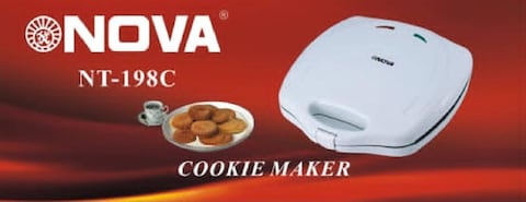 Mamool Maker/Cookie Maker, Create Irresistible Cookies Effortlessly in Elegant,12-Piece with 1400Watts, White