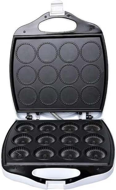 Mamool Maker/Cookie Maker, Create Irresistible Cookies Effortlessly in Elegant,12-Piece with 1400Watts, White