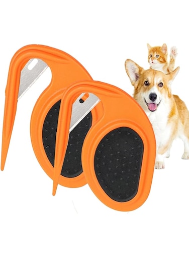 Multifunctional Pet Grooming Tool - Knot Remover and Hair Removal Comb for Cats and Dogs, Tackles Loose Knotted Hair