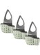 1pc Kitchen Organizer, Adjustable Snap Sink Sponge Holder, Kitchen Hanging Drain Basket, Kitchen Gadgets (Green)