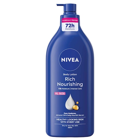 NIVEA Body Lotion, Dry to Very Dry Skin, Rich Nourishing, 625ml
