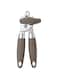 TJ POP Can Opener Manual, Multi-Purpose Heavy Duty Handheld Can Opener, Durable Stainless Steel Tin Opener, Super Sharp Cutting Wheel for Smooth Edge, Easy Turn Knob, with Bottle Opener, Light Brown