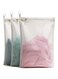 Azonee 3 Pack (3 S) Delicates Laundry Bags, Bra Fine Mesh Wash Bag for Underwear, Lingerie, Bra, Pantyhose, Socks, Zippered, Have Hanger Loops, Small Openings (White)