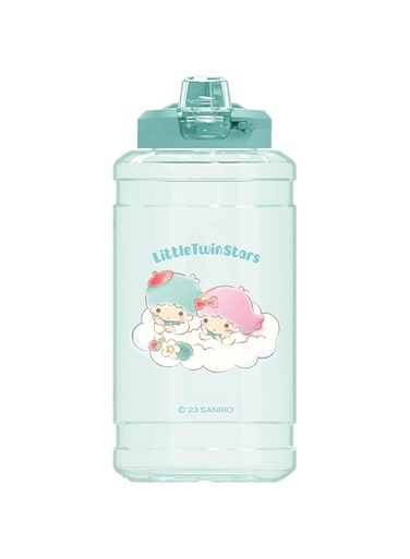 Miniso Sanrio Characters Strawberry Collection Plastic Bottle With Auto Flip Lid (Little Twin Stars)