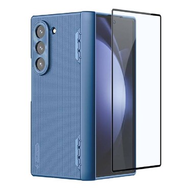 Nillkin For Samsung Galaxy Z Fold 6 5G Case With S Pen Holder, [Compatible with MagSafe] [HD Screen Protector] Hinge Protection Slim Protective Phone Case For Galaxy Z Fold 6 2024 Blue