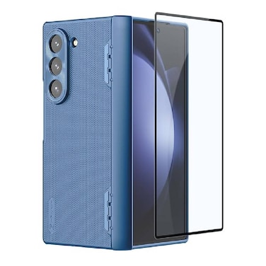 Nillkin For Samsung Galaxy Z Fold 6 5G Case With S Pen Holder, [Compatible with MagSafe] [HD Screen Protector] Hinge Protection Slim Protective Phone Case For Galaxy Z Fold 6 2024 Blue