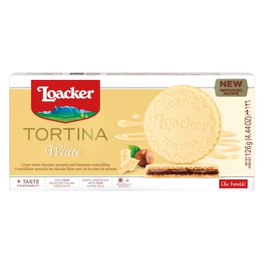 Loacker Gran Pasticceria Tortina White Cookies, 125g