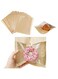 Tazweeq Bakery Bags, Dessert Bags with Window, Greaseproof Heat Sealable Kraft Paper, Suitable for Donuts, Baked Goods, Sandwiches, Cookies and Other Baked Goods