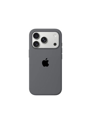 Mobcos iPhone 17 Pro Max Grey Elite Logo Premium Silicone Magnetic Wireless Charging Case for iPhone   Silky Soft Touch   Military-Grade Shockproof Protection   Strong Magnetic Compatibility   Luxury Slim Cover