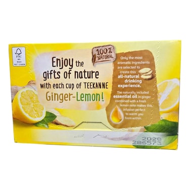 Teekanne Aromatic and Spicy Ginger Lemon Tea Bags, 35g