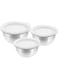 Raj Stainless Steel Mixing Bowl with Plastic Lid, 14 / 16 / 18 CM, VPI014, 3 Pieces Serving Bowl Set , Storage Container Set , Meal Prep Containers with Lid