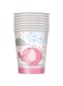 Unique Umbrellaphants Cups 8 Pieces, 9 Oz Capacity, Pink