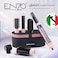 Enzo EN-4133 6-In-1 Hair Dryer Brush &amp; Multi Styler - Ionic Hot Air Blow Dryer, Hair Straightener, Curler &amp; Volumizing Brush - One Step Styling Tool For All Hair Types - JasperGrey - Intl Version