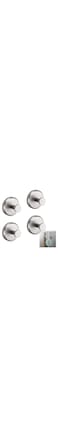 JIJIAOVE Luxehold No-Drill Hooks, Superhold No-Drill Hooks, Superhold Gold Shower Hooks for Shower, Bathroom, Glass Door, Mirror for Hanging up to 15 lbs &ndash; Waterproof (4pcs,Silver)