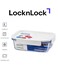 Clear Glass Rectangular 1L White - Durable, Airtight, Heat-Resistant Food Storage Container